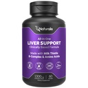 Naturalis Silymarin Milk Butle 1300 mg B Kompleksi & Amino Asits | 13-in-1 Liver Cleanse, Detox & Tamir | 60 Liver Essential Softgels