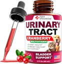 Cat & Dog UTI Tedavisi - Cranberry ile Urinary Tract Enfeksiyon Tedavisi - Dog & Cat UTI Medicine - Advanced Kidney & Bladder Support Multivitamin - Renal Health Supplement Vitamins - ABD'de Yapılan