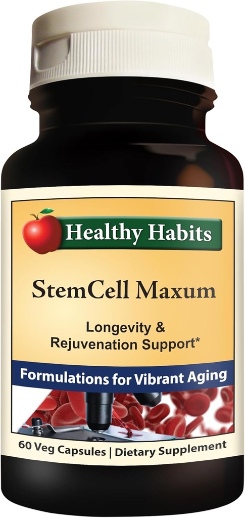 Υγιείς Συνήθειες StemCell Maxum Plant Based Age Defying Supplement Υποστήριξη για υγιή αναγέννηση βλαστικών κυττάρων και ανανέωση
