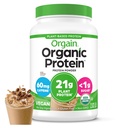 Orgain Organic Vegan protein Toz, Buzlu Kahve - 21g Plant Protein, Caffeine, Low Net Carb, No Lactose Malzemeler, No Ek Olmayan Şeker, Non-GMO, For Shakes & Smoothies, 2.03 lb