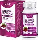 GDME Kadın Probiyotikleri, 90 Tablet 90 Milyar CFU 18 Strains, Contains Organic Prebiyotik Cranberry,Probiyotik Tamam for Digestion, Immunity, Women's Health, Soy Gluten Dairy Free