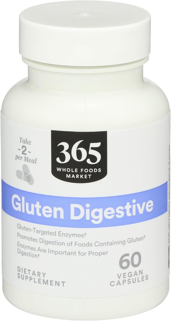 365 από το Whole Foods Market, Ένζυμα Gluten Digestive, 60 Count