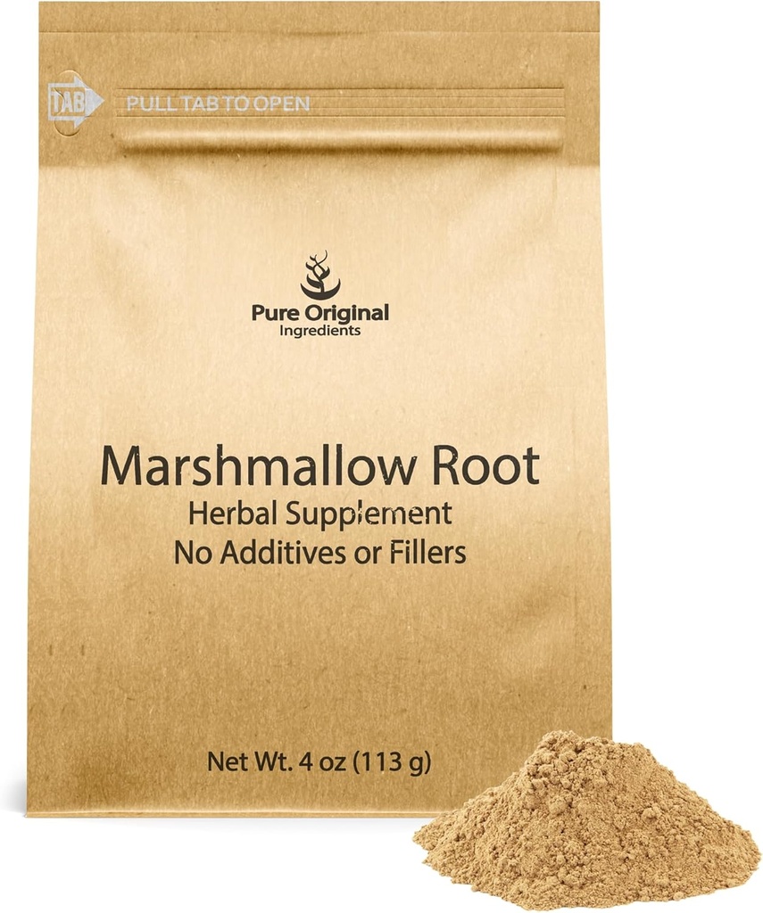 PURE Αρχική ΣΥΣΤΑΤΙΚΑ Marshmallow Root Extract (4 oz), σκόνη, φυτικό συμπλήρωμα