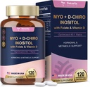 Totaria Inositol Supplement - 3075mg Myo-Inositol & D-Chiro Inositol Capules Plus Vitamin D3, Folate, Ideal 40:1 Ratio - Ορμονική Ισορροπία για Γυναίκες & Ωβαριανούς* Υποστήριξη 