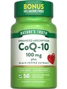 Nature's Truth CoQ10 100 mg | 50 Softgels | Plus Black Pepper Extract | Non-GMO ve Gluten Free Supplement Supplement