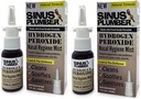 Sinus Plumber Hidrojen Peroksi Nasal Mix 2 Pack - Nasal Hijyen ve Immune Soğuk Savunma için Havalı Parçacıklar Yok