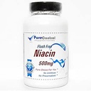 Flush Free Niacin 500mg // 100 Κάψουλες // Pure // by PureControl Συμπληρώματα