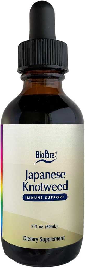 BioPure Japonca Knotweed Herbal Tincture – Polyols Including Resveratrolünü Liver & Immune Function, Cellular Health ve Microbiome Balance - 2 fl ozz