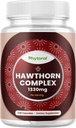 Yüksek Kuvvetli Hawthorn Capsules - Pure Antioksi Hawthorn Berry Supplement with Leaf & Flower Extract 4:1 for Health Heart & Digestion - Energy Support for Men & Women - 240 Pack Pack