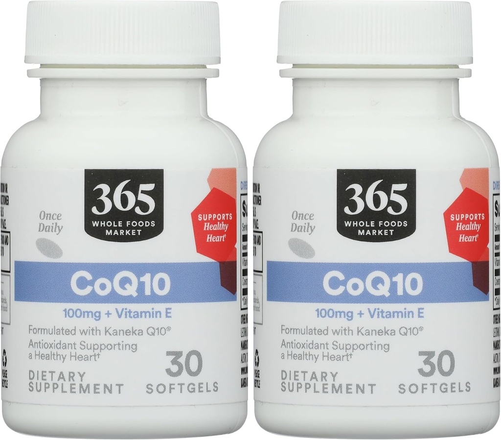365 από το Whole Foods Market, Co Q10 100Mg, 30 Softgels (πακέτο του 2)