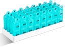 Daviky Monthly Pill Organizer 2 φορές την ημέρα, 30 Day Pill Box AM PM με ξεχωριστό δοχείο, ένα μήνα ιατρική περίπτωση Δύο φορές την ημέρα για να κρατήσει βιταμίνες, συμπληρώματα και φαρμακευτική αγωγή (κυανό)