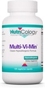 Nutricology Multi-Vi-Min Supplement - Multivitamin for Men & Women, with Iron, Daily Vitamins, for Adults, High Potency, Bioavailable, Vegetarian Capsules - 150 Count