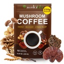 Mushroom Coffee (235g Supersize), 10 Superfood Mushrooms Energy, Recovery & Focus, Organic Instant Coffee Toz with Lion's Mane, Reishi, Chaga, Cordyceps, 8.28 OZ
