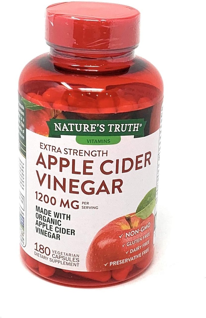 Nature's Truth Apple Cider Ξίδι 1200 mg, 180 κάψουλες