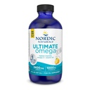 İskandinav Naturals Ultimate Omega Xtra Liquid, Lemon Flavor - 8 oz - 3400 mg Omega-3 + 1000 IU Vitamin D3 - EPA & DHA - Beyin, Kalp, Ortak, ve Immune Health - Non-GMO - 48 Servisler