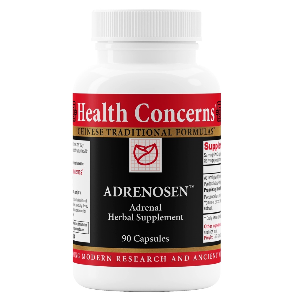 Sağlık Adrenosen – Adrenal Fatigue & Burnout Support Supplement – Energy, Focus & Stress Recovery – Bovine Adrenal, PAK, Eleuthero, Schisandra & China Herbs – 90 Capsules