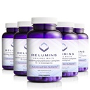 Relumins L-Glutathione Complex 1650mg - Αντιοξειδωτική Υποστήριξη με Alpha Lipoic Acid, NAC, L-Μεθειονίνη, Βιταμίνη Ε, Συμπλήρωμα για την Υγεία του Δέρματος, Made in USA - 90 Vegetarian Capsles x 5 Φιάλες
