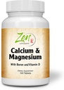 Zen Supplements - Hi Potency Food & with Magnezyum D3 & Boron forBoostd Abxia, Supports Bone Health & Bone 100-Tabs