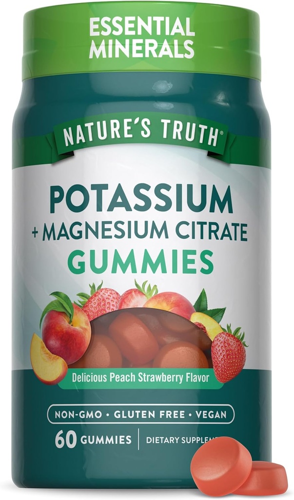 Nature's Truth P properties Magnezyum Citrate Gummies | 60 Kont | Vegan, Non-GMO & Gluten Free Supplement Supplement