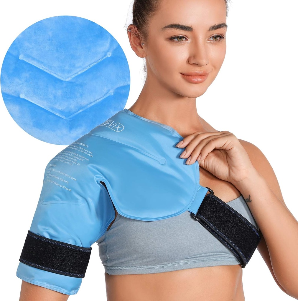 Imparator Cuff Cold Therapy için Buz Paketi, Arm Gel Buz Paketi Injuries Reusable, Esnek Soğuk Kombinasyon için Soğuk Kombinasyon, Fatigue ve Omuz Discomfort, Blue