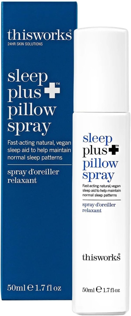 Bu Works Sleep Plus Yastık spreyi, 50 ml - Harekete Dayalı Uyku Kombinasyonu Lavender, Camomile ve Vetivert - Science-Backed Yastıklı Kombine Yardım İçin Tasarlandı