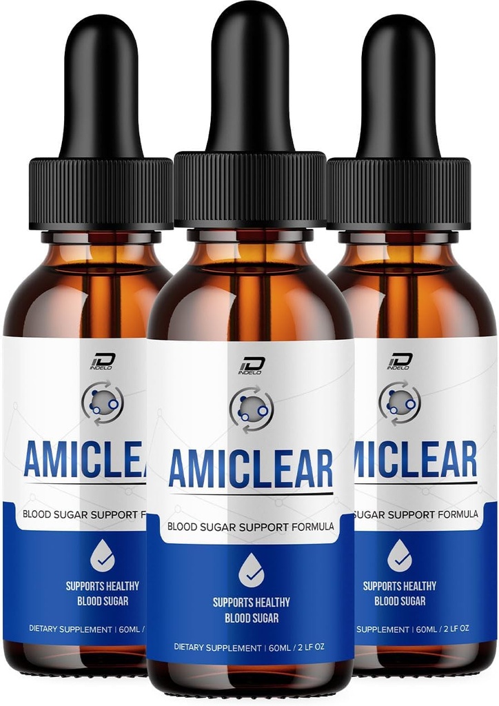 Amiclear Drops Sağlıklı Formula - Diyetsel Supplement Drops - Ekstra Güçlü Amiclear Liquid Drops, Grape Tohum, Amiclear Drops Yorumlar (3 Pack - 180 ML)