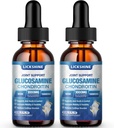 2 Pack Glucosamine Chondroitin MSM Liquid Drops - Quercetin Boswelia, Bromelain, Hyaluronic Asit, Antioksi Immune Support (4 Fl oz)
