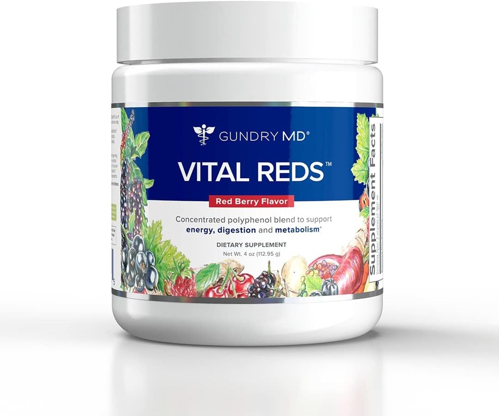 Gundry MD Vital Reds Yoğun Polyfen Diyeter Supplement 4 oz (112.95g)