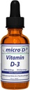 Nutrasal Micro D3 Vitamin D-3 Drops - Yüksek Konfe (2 Milyon İ’nin) D3'ü Nano Teknolojisi ile ve 10X Daha Fazla Abhidrorpsiyon -1 oz (30 ml)