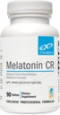 XYMOGEN Melatonin CR - Zaman Bülteni Melatonin 5 mg Supplement ile B6 - Nighttime + Immune Support - Biphasic Delivery Releases Hızlı Sonra Steadily (90 Genişletilmiş Bilet Tabletleri)