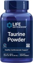 Life Extension Taurine Toz - Sağlıklı Cardiovascular Destek, Beyin Sağlığı, Sağlıklı Ağlama ve Kas ve Egzersiz Kurtarmayı Teşvik Ediyor - Gluten-Free, Non-GMO, Vegetarian – 300 Gramscular