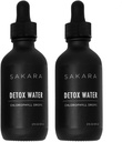 SAKARA Detox σταγόνες νερού, 60 σέρβις - Υγρές σταγόνες χλωροφύλλης, Χλωροφύλλη Νερό για Λεμφική αποστράγγιση, Αποτοξινωτικό Σώμα, Φυσική Ενέργεια Υποστήριξη, Υγρές σταγόνες χλωροφύλλης συμπλήρωμα, Βιταμίνες