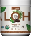 ALOHA Organik Bitki Protein Toz, Stevia Free, Chocolate, 19.6 oz, 15 Hizmet