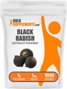BulkSupplements.com Black Radish Extract Powder - Ισπανικό συμπλήρωμα μαύρου Radish, συμπλήρωμα βοτάνων - Vegan & Gluten Free, 1g ανά Σερβίρισμα, 1kg (2,2 lbs) (πακέτο των 1)