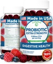 Lunakai USA Probiyotik Gummies - 5 Milyar CFUs, Vegan, Non-GMO, Gluten-Free - Digestive & Immune Support for Women & Men - 60 Chewable Gummies