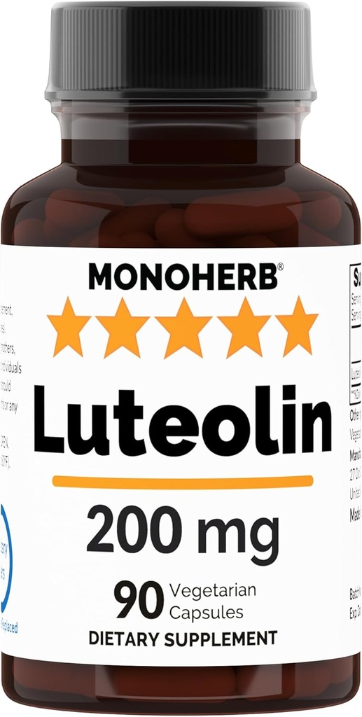 Luteolin 200 mg - 90 Veg Capsules - 90 Hizmet