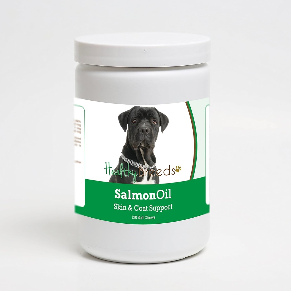 Sağlıklı Breeds Cane Corso Salmon Oil Yumuşak Chews 120 Kont