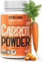 USDA Organik Carrot Toz Kapsülleri (120), ABD'de büyü, Eye Support, Beta Carotene, A, Carotenoids, Antioksis,106°F Max, Vegan, Kosher-2 Ay Supplyn