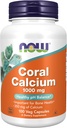 NOW Coral Calcium 1000mg, 100 κάψουλες (πακέτο των 2)