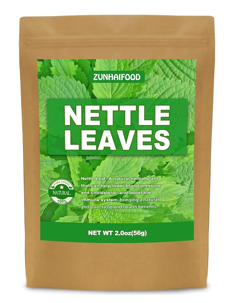 Premium Whole Nettle Leaves, Natural Nettle Leaf, 2.0 oz(56g), 1, 100% Pure, No Gmo, No Addtives