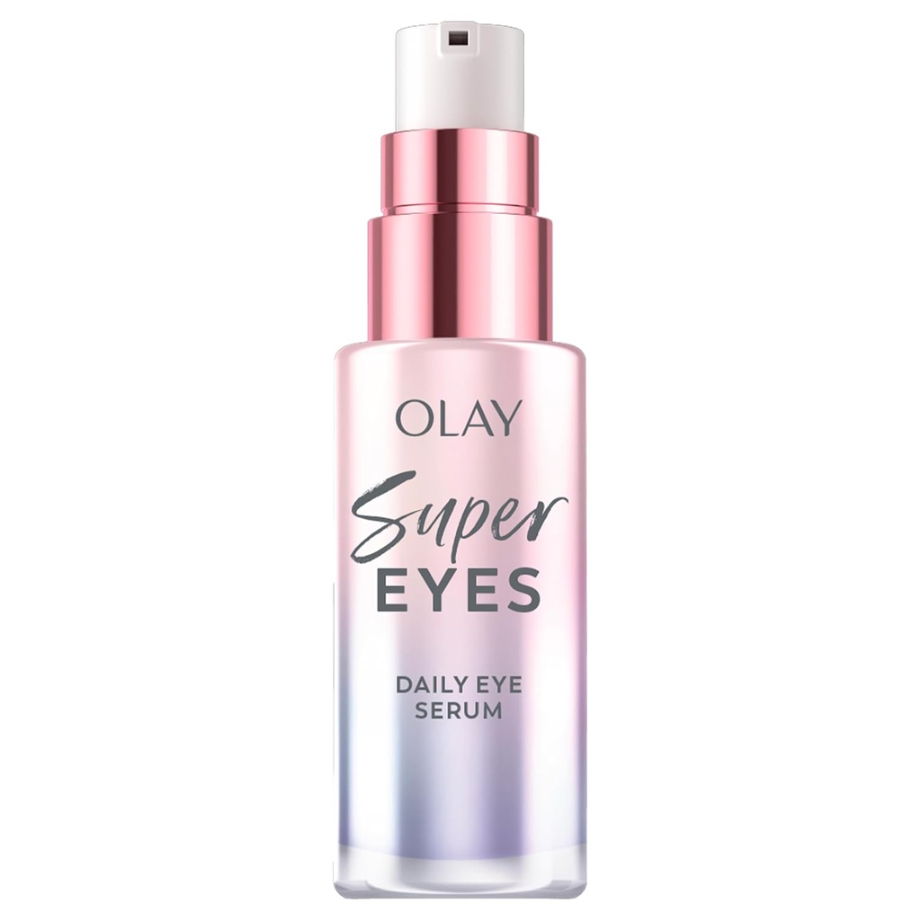 Olay Super Eye Serum - C, Caffeine, Niacinamid, Amino Peptide, Aloe Vera - Brightens Dark Circles, Anti-Wrinkle, Anti-Aging, Brighting, Smooths Fine Lines, Companying, Hydrating, 0.45 Oz5 Oz