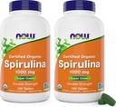 Şimdi Gıdalar Organik Spirulina 1000 mg Tabletler - 300 Kont (Pack of 2) - Non-GMO, Super Green Whole Food Supplement - Double Strength 1000 mg - Natural Occurring Beta-Carotene (VIT A), B-12 ve GLA