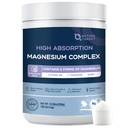 NATI TARGET Magnezyum Toz Supplement with Glycinate, Citrate, Malate, Magnezyum Kompleksi L-Theanine & Vitamin B6 for Muscle, Heart & Brain, Vegan, 10.58 oz (100 hizmet) Lemon Orange Flavor