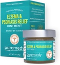 Safmedy Eczema & Psoriasis Relief Ointment All Natural Salve Soothes ve Relives Belirtileri Kuru Itchy Flaky Shany veya Weepy Skin - 1 oz Jar