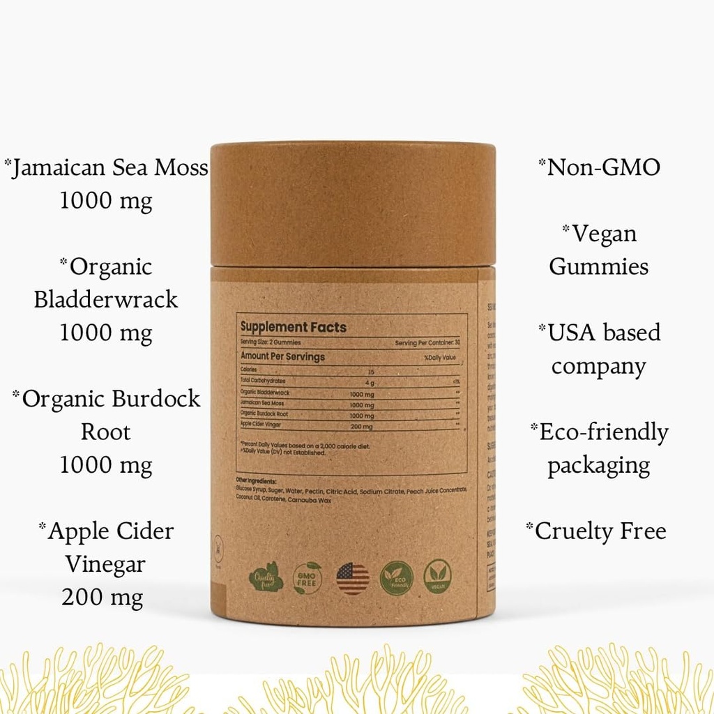 Τζαμαϊκανός Θαλασσινός Μος + Μηλίτης Ξίδι (Vegan Sea Moss)