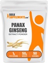 BulkSupplements.com Ginseng Root Extract Powder - συμπλήρωμα Panax Ginseng, συμπλήρωμα βοτάνων - Vegan & Gluten Free, 1g ανά Σερβίρισμα, 50g (1,76 oz) (Pack of 1)