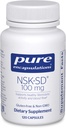 Saf Encapsulations NSK-SD - 100 mg Nattokinase - Normal Kan Circulation - Destekler Fibrinolytic Activity* - Gluten Free & Non-GMO - 120 Capsules