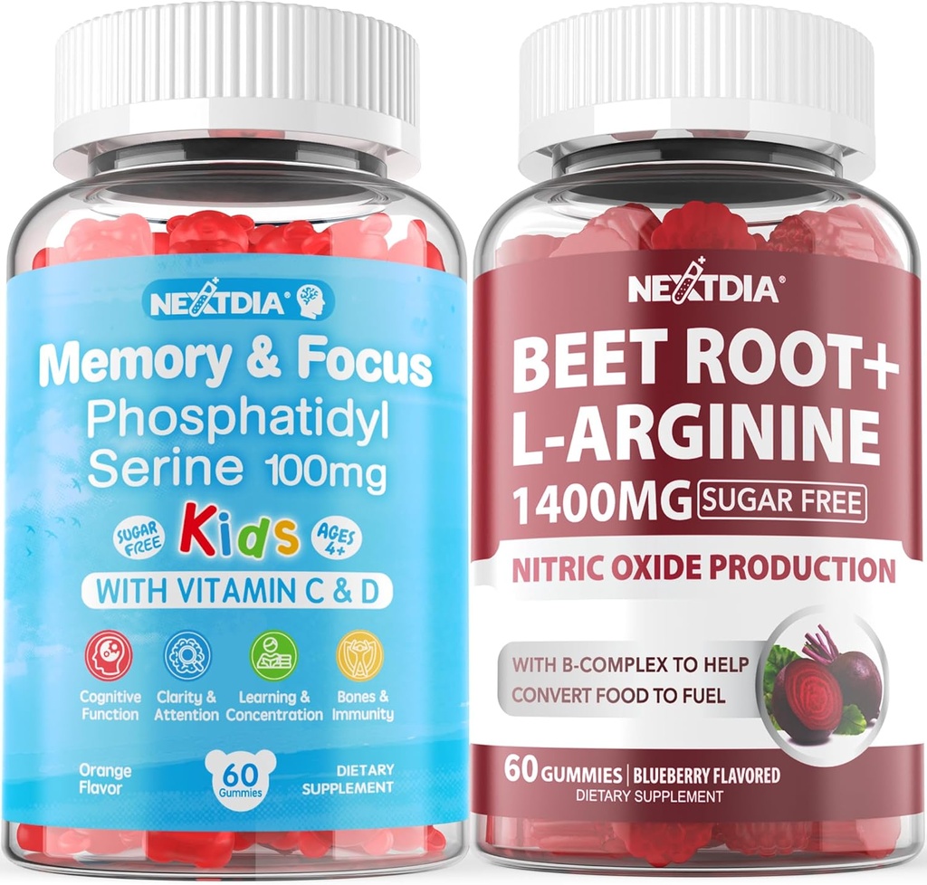 Συμπλήρωμα φωσφατιδυλσερίνης 100mg + Gummies ρίζας τεύτλων