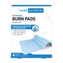 Care Science Hydrogel Sterile Burn Dressing Bandage Pads for Burn Relief, 4 ct | Instant Soğutma Relief for Minor Burns & Yaras