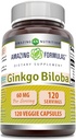 Amazing Formulas Ginkgo Biloba 120 Mg συμπλήρωμα 120 κάψουλες 